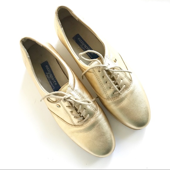 Easy Spirit Shoes Easy Spirit Motion Gold Tie Up Shoes Size 9 2a